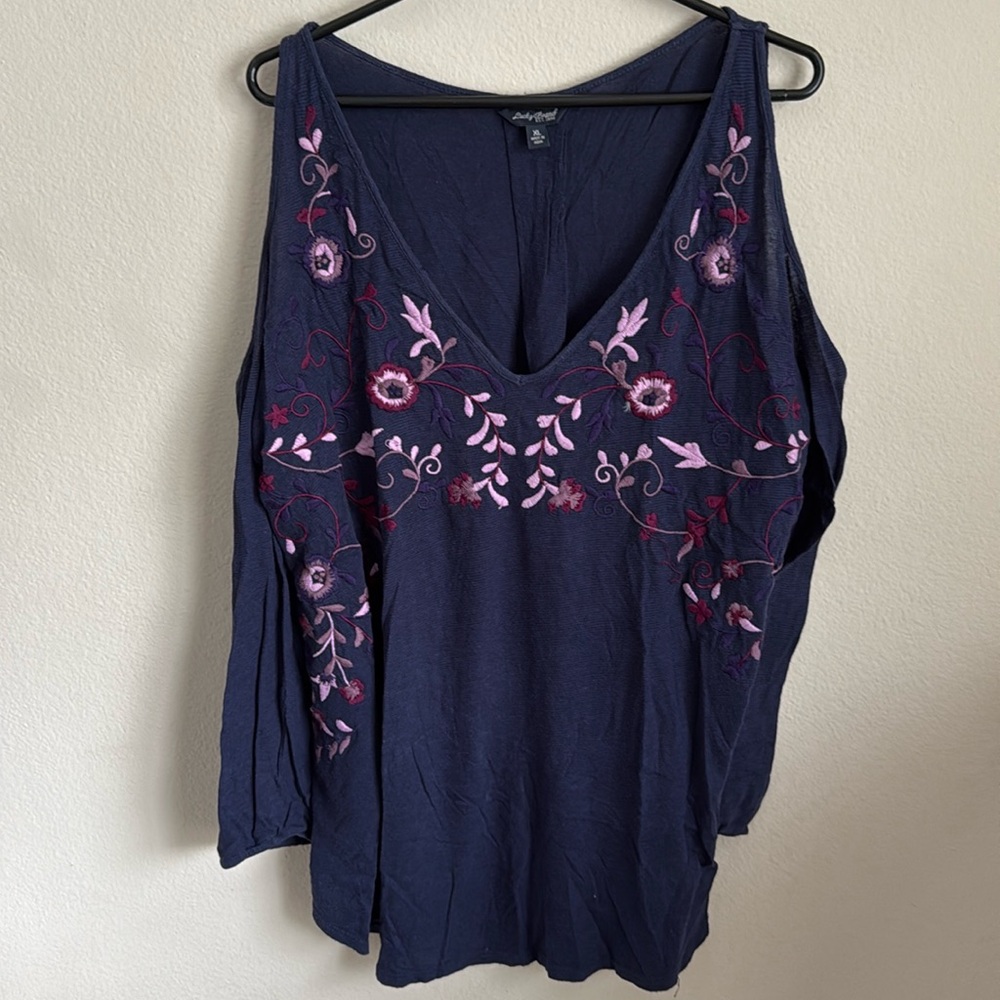 Lucky Brand Open Shoulder Top